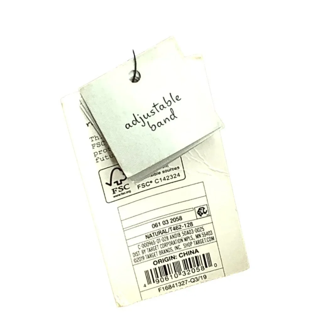 a new day Panama Hat Packable UPF 50+ Adjustable Band Paper Blend NEW Wide‎ Brim